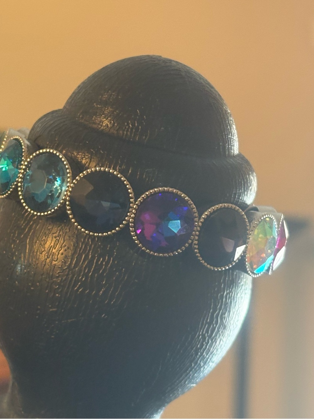 Crystal Disc Stretch Bracelet - Multicolor